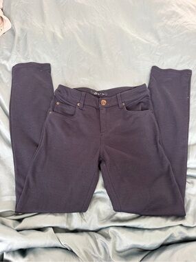 Lili Gaufrette Navy Skinny Ponte Pull-On Pants